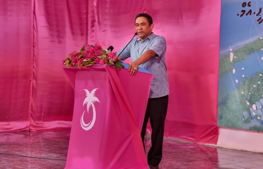 އިންޑިޔާއާއިމެދު ރައީސް ޔާމީން ކުރަށްވާ ތުހުމަތު ތަކުރާރު ކުރަށްވައިފި