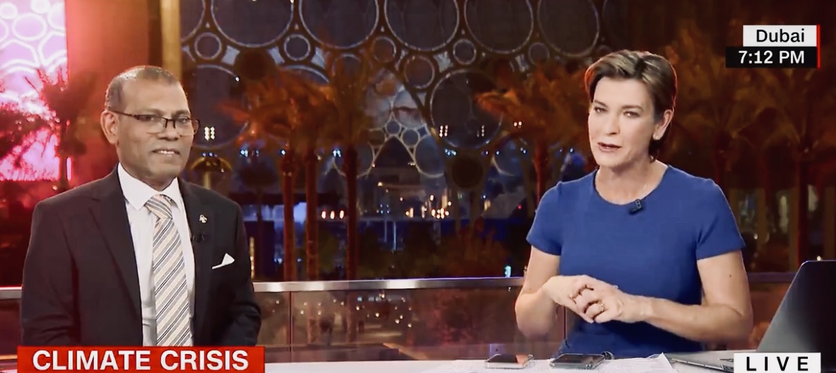 މޫސުމީ ބަދަލުތަކުގެ ގެއްލުންތަކުގެ ވާހަކަ ދައްކަނީ 48 ގައުމުގެ ހައްގުގައި: ރައީސް ނަޝީދު