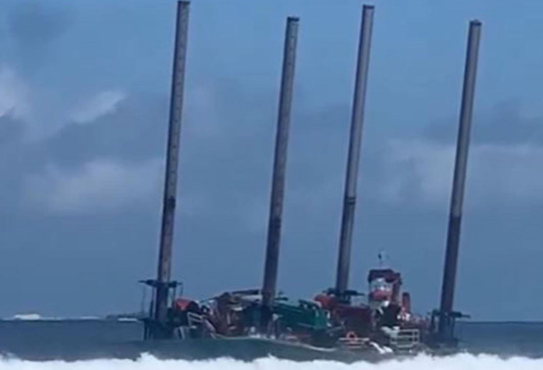 ބްރިޖް އެޅުމަށް ބޭނުންކުރާ ޕްލެޓްފޯމް ފަރަށް އަރައިފި