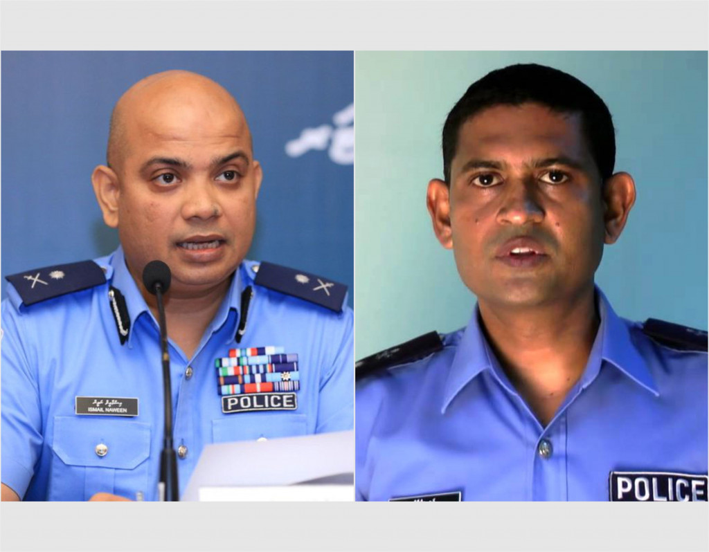 ޕޮލިސް ކޮމިޝަނަރ ކަމަށް ނަވީންއާއި ޝުޖާއު ކުރިމަތިލައްވައިފި