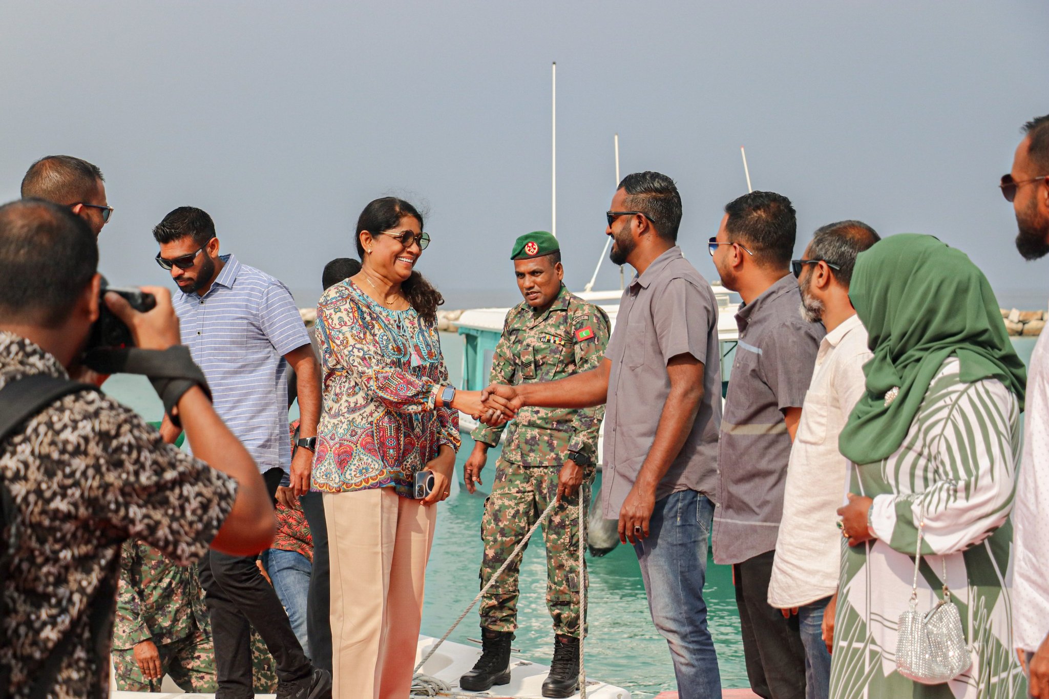 ޑިފެންސް މިނިސްޓަރ މާރިޔާ ކުޅުދުއްފުއްޓަށް ވަޑައިގެންފި