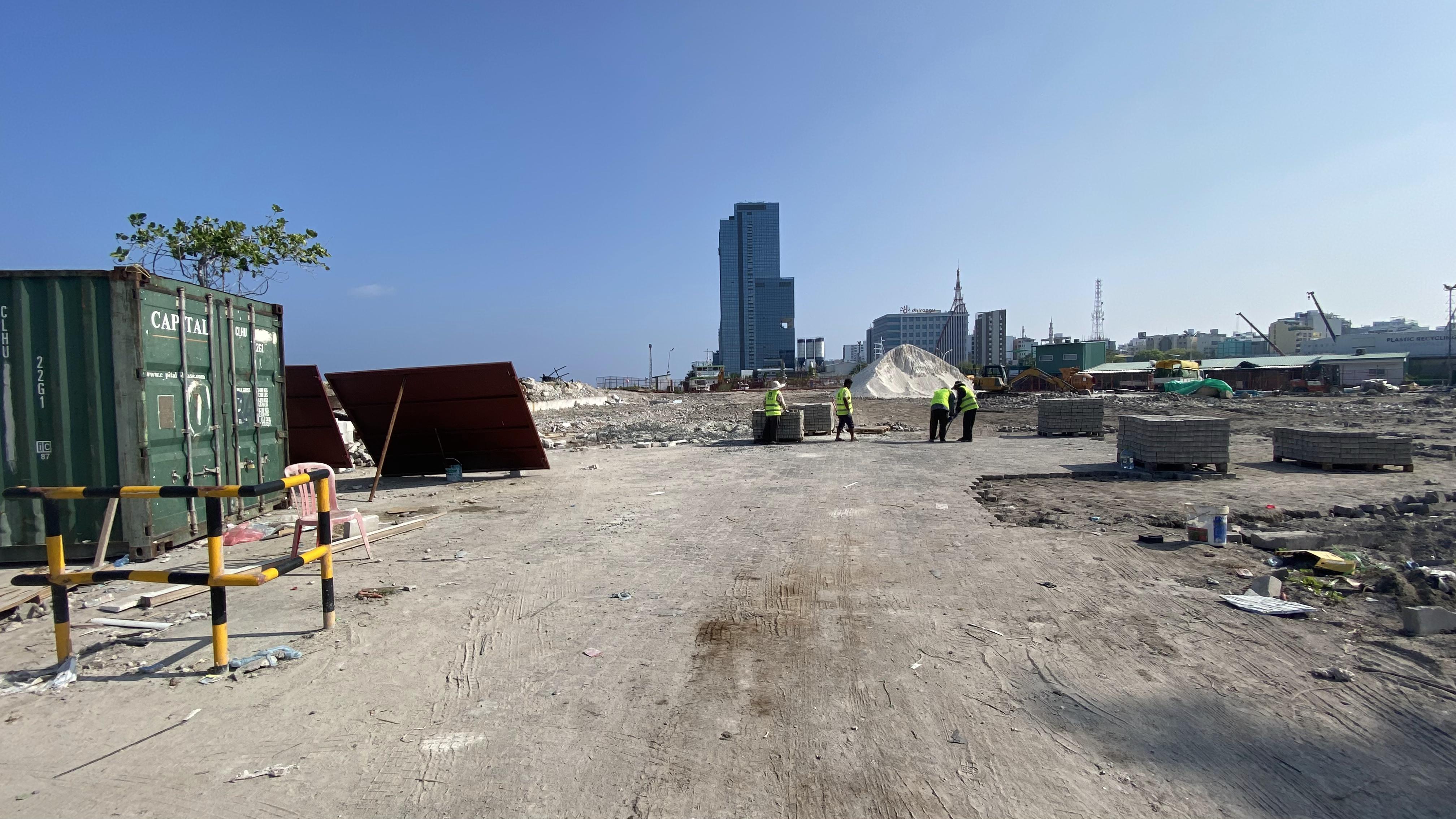 މާލޭ ވޭސްޓް ޓްރާންސްފަރ ސްޓޭޝަން ގާއިމުކުރާ ބިން ސާފުކޮށް ނިމިއްޖެ