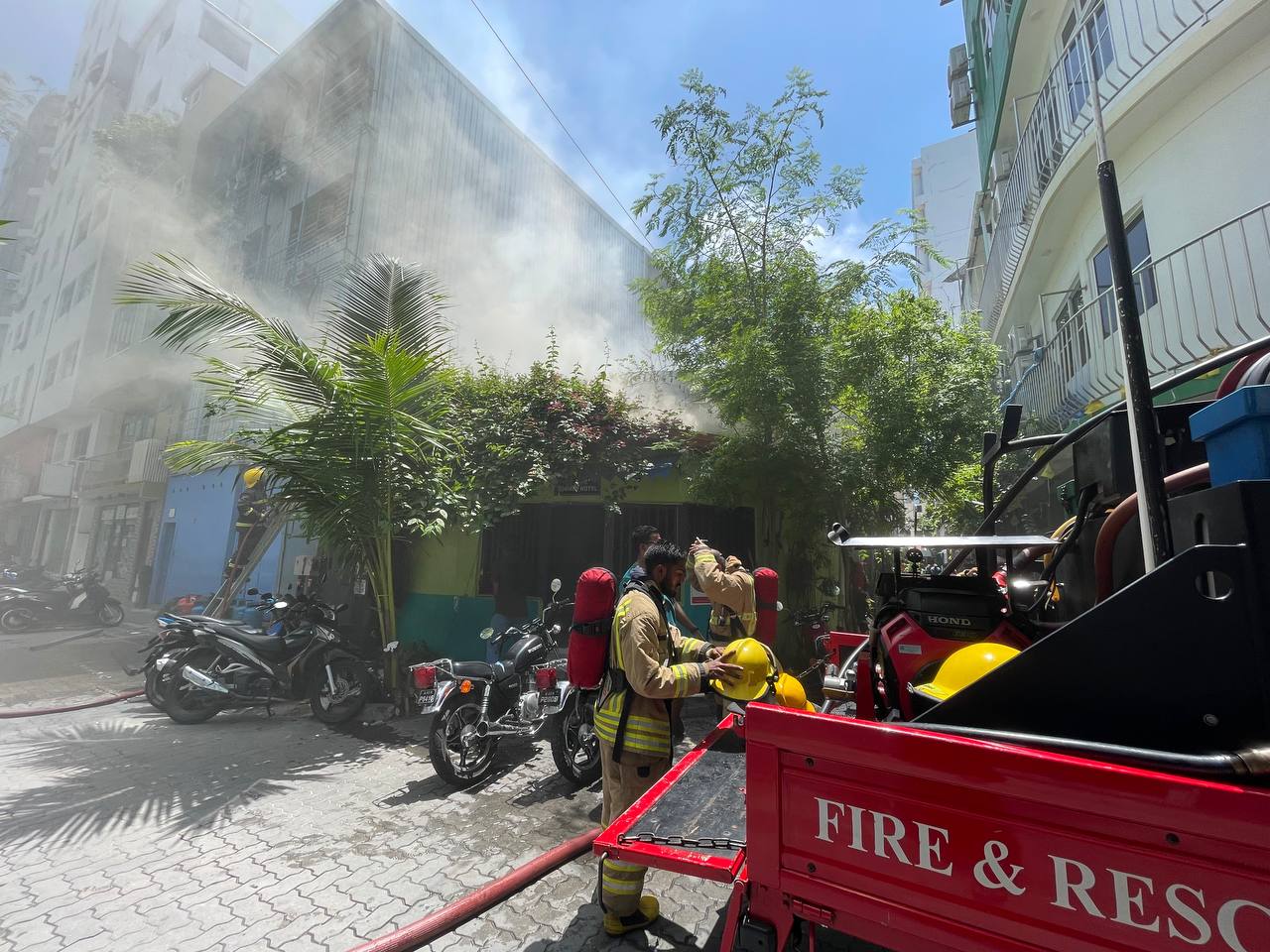 މާލެގެ ސައިހޮޓަލެއްގައި އަލިފާން ރޯވެއްޖެ