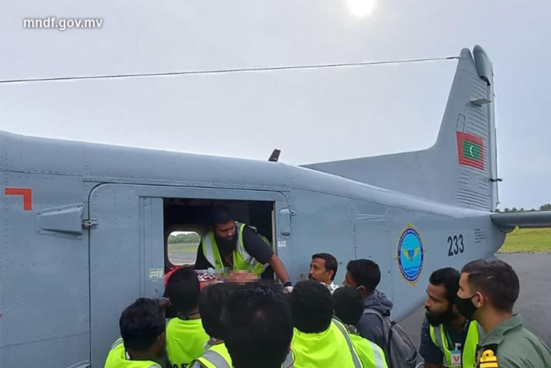 ކުޅުދުއްފުށީ ހޮސްޕިޓަލުގައި އޮތް ބަލިމީހަކު އެމްއެންޑީއެފުން މާލެ ގެނެސްދީފި