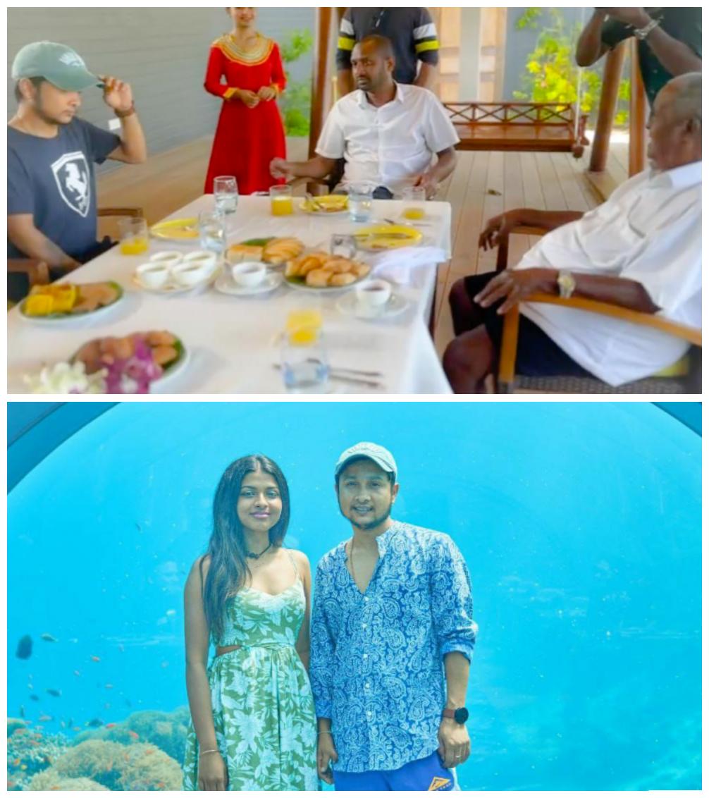 އިންޑިއަން އައިޑަލް ތަރިންނާއެކު އުއްޗުގެ ބައްދަލުވުން ވައިރަލްވެ ގިނަބައެއްގެ ސަމާލުކަމަށް!