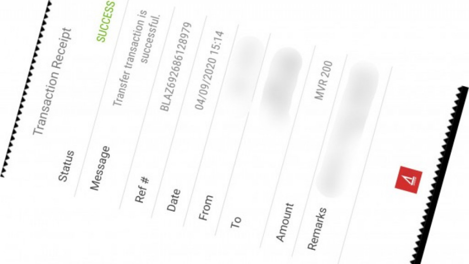 ފޭކް ސްލިޕް ފޮނުވައިގެން ލައްކައަކަށްވުރެ ގިނަ ރުފިޔާގެ މުދާ ނެގި މީހަކު ހައްޔަރުކޮށްފި