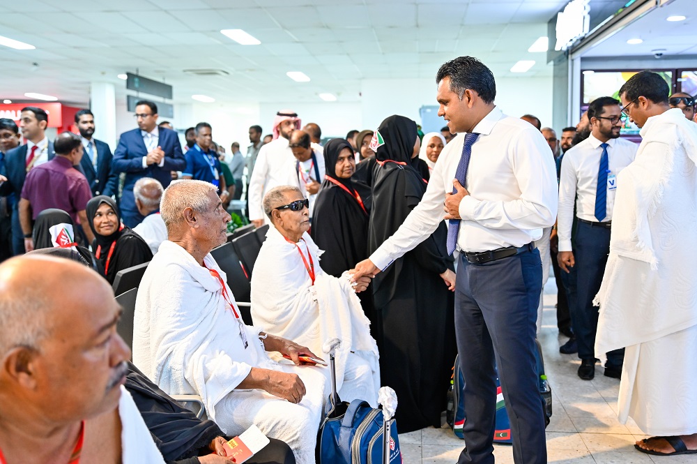 ޙައްޖާޖީންގެ އެންމެ ފުރަތަމަ ގްރޫޕާ ނައިބު ރައީސް ބައްދަލުކުރައްވައި ޢަލްވަދާޢު ވިދާޅުވެއްޖެ