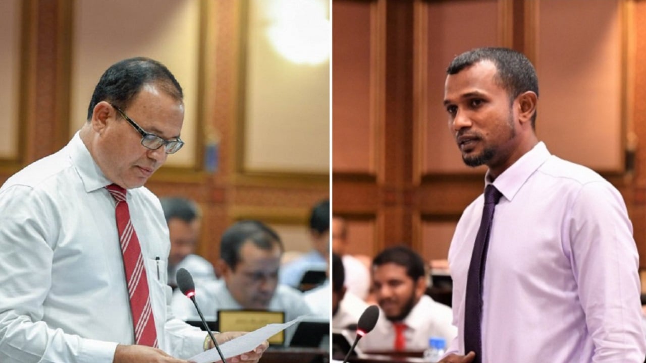 އިދިކޮޅު ޕީޖީ ލީޑަރ އާދަމް ޝަރީފް ހައްދަވަނީ އިތުރުފުޅު- ޕީޕީއެމް މެމްބަރު ޠާރިޤް