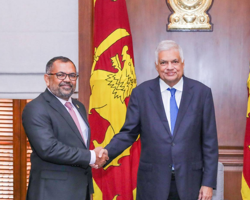 މިނިސްޓަރ ޒަމީރު، ސްރީ ލަންކާގެ ރައީސް ރަނިލް އާއި ބައްދަލުކުރައްވައިފި