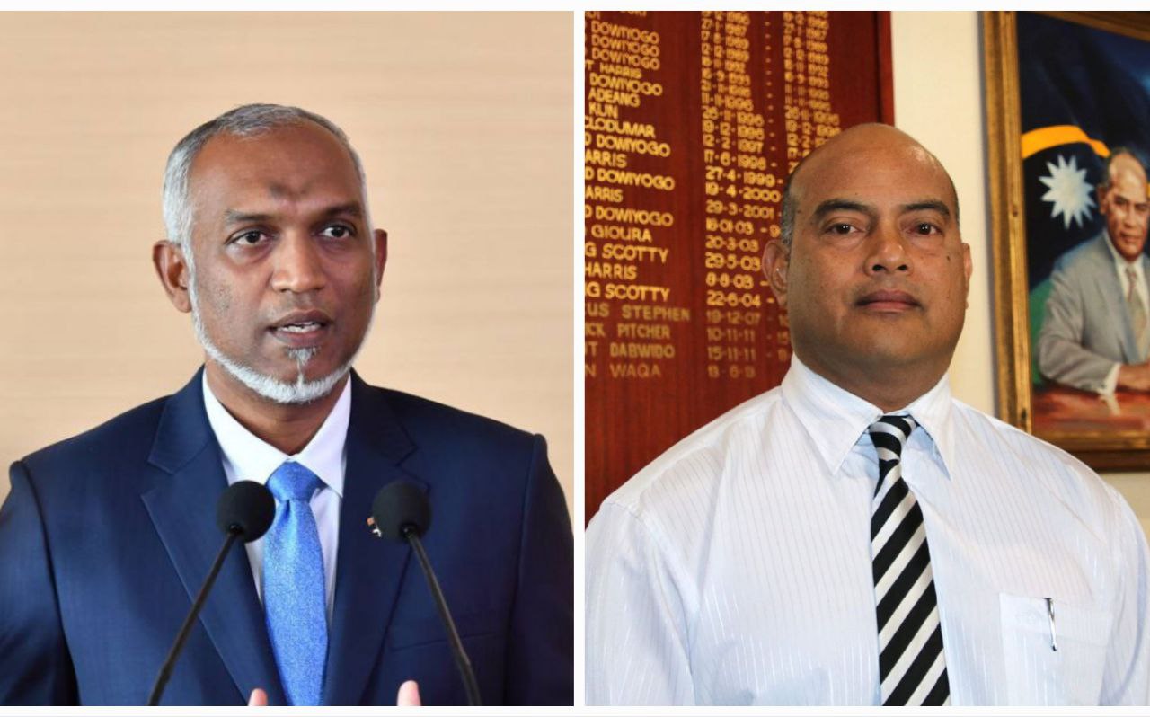 ނައުރޫގެ ރައީސަށް ރައީސް ޑރ. މުއިއްޒު ތަހުނިޔާ ފޮނުއްވައިފި