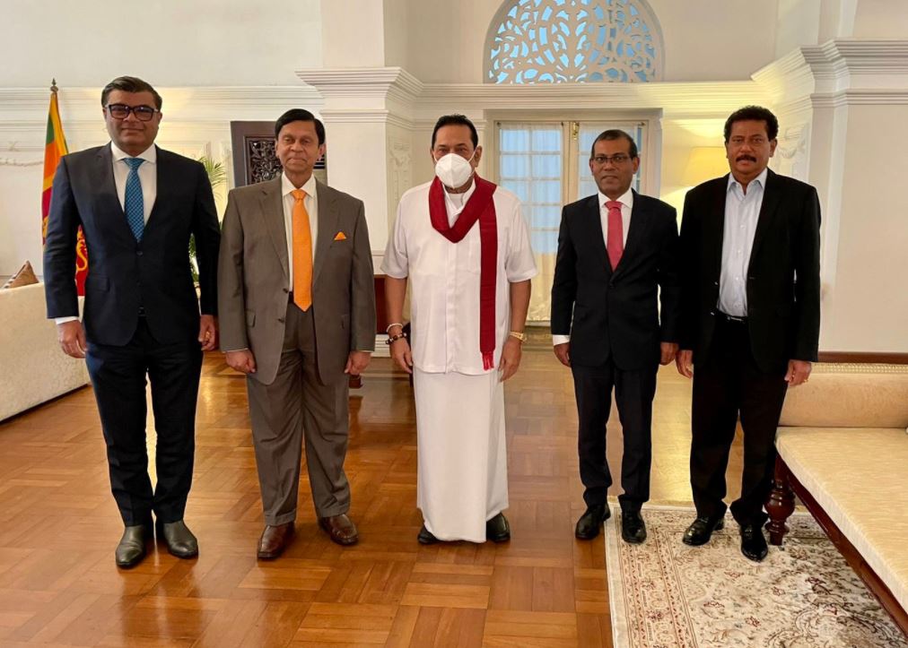 ރައީސް ނަޝީދު ލަންކާގެ ބޮޑުވަޒީރާއި ބައްދަލުކުރައްވައިފި