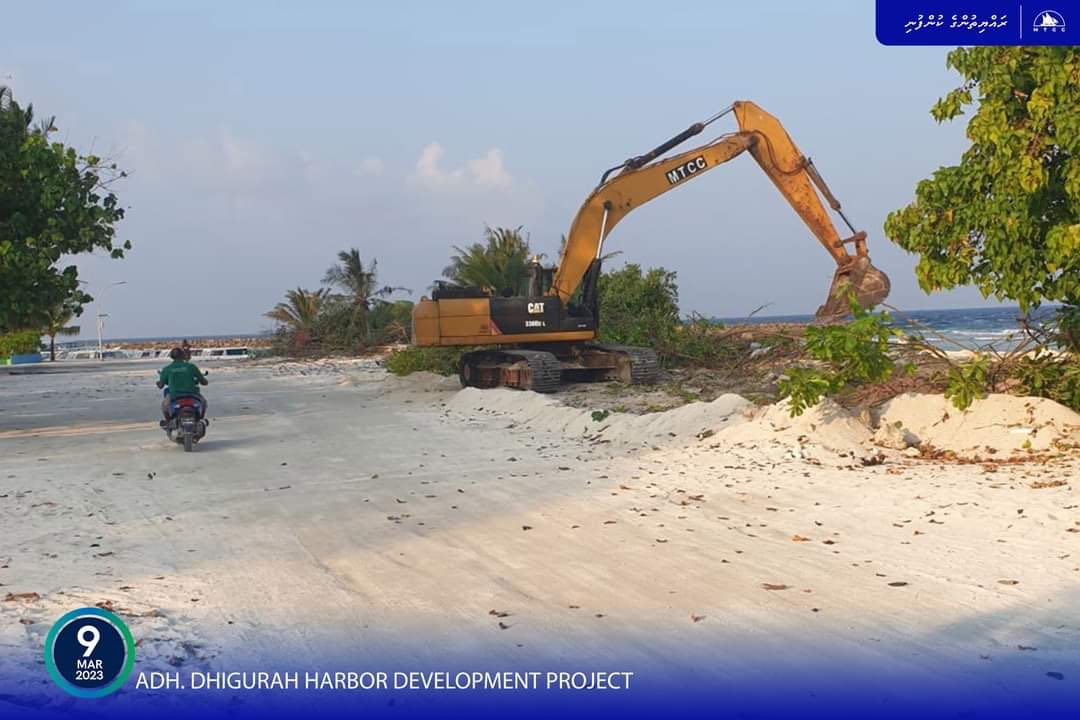 ދިގުރަށު ބަނދަރު: މަޝްރޫޢުގެ އަމަލީ މަސައްކަތް ފަށައިފި