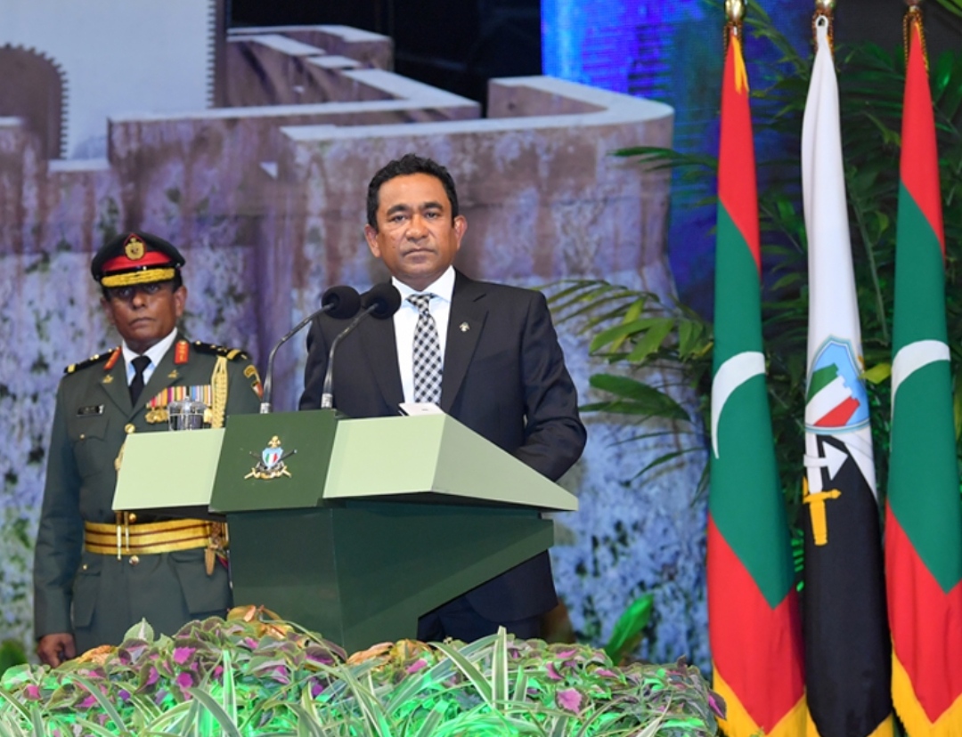 އިންޑިއާ ސިފައިން ބޭރުކުރަން ވަތަނުގެ ހައްގުގައި ތެދުވަން ރައީސް ޔާމީން ގޮވާލައްވައިފި