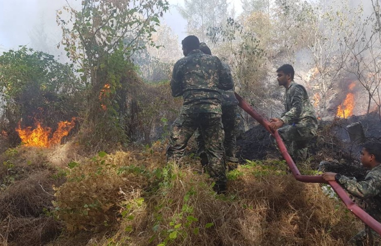 ހުޅުމާލޭގައި ހިނގި އަލިފާނުގެ ހާދިސާ ކޮންޓްރޯލްކޮށްފި