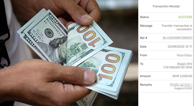 ޑޮލަރު ހޯދައިދޭނެކަމަށް ބުނެ އޮޅުވާލައިގެން ފައިސާ ހޯދައި މީހުންނަށް ލަނޑުދެނީ!