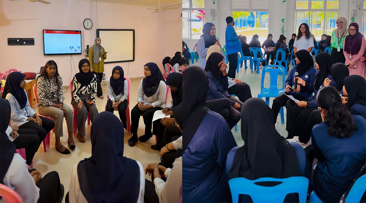 ބީއެމްއެލް އިން ގ.ދ އަދި ގއ. ތައުލީމީ މަރުކަޒުގެ ދަރިވަރުންނަށް އައިސީޓީ ދާއިރާގެ މައުލޫމާތު ސެޝަން ބާއްވައިފި