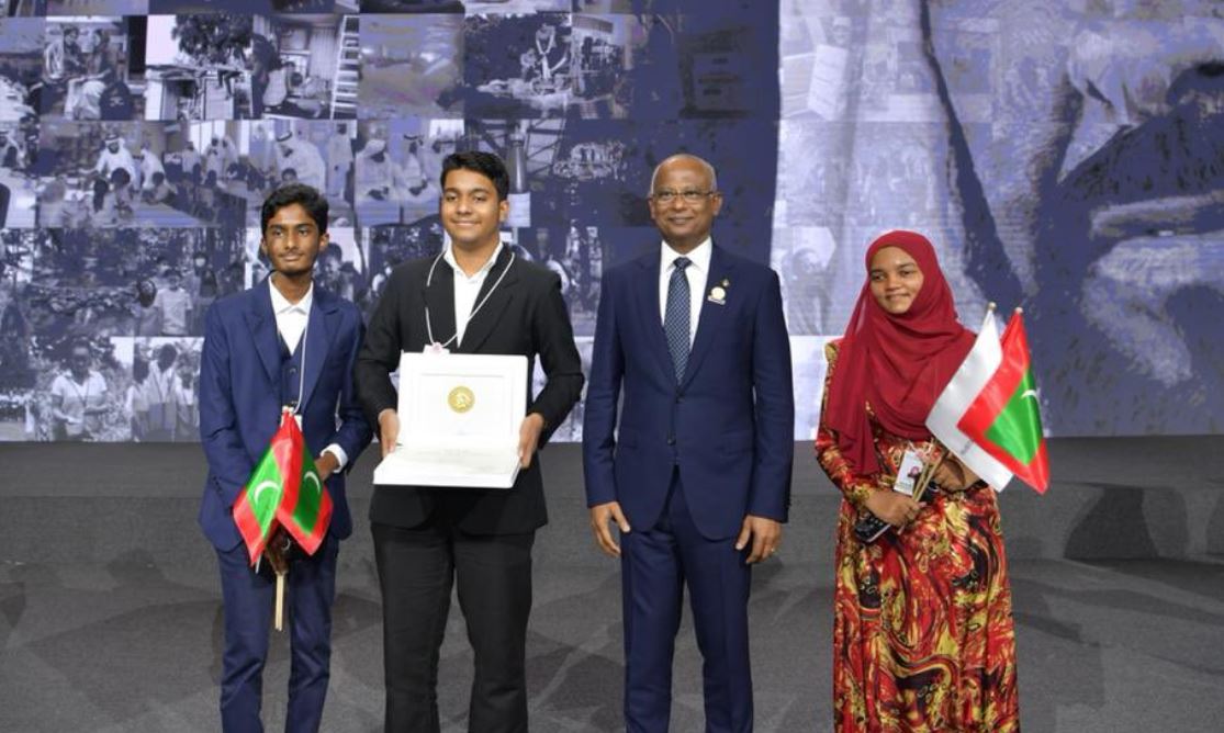 ޒައިދު ސަސްޓެއިނަބިލިޓީ ޕްރައިޒް އެވޯޑް އައްޑޫ ހިރާ ސްކޫލަށް