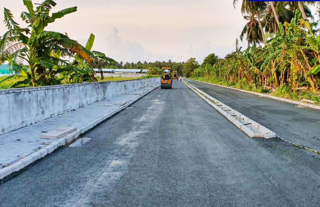 ހަނިމާދޫ މަގު ހެދުމުގެ މަޝްރޫއުގެ ބޮޑުބައެއް ނިމިއްޖެ