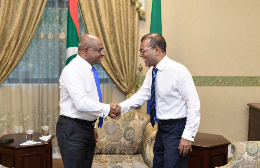 ޝާހިދު ވެސް ރައީސް ނަޝީދަށް މަރުހަބާ ވިދާޅުވެއްޖެ