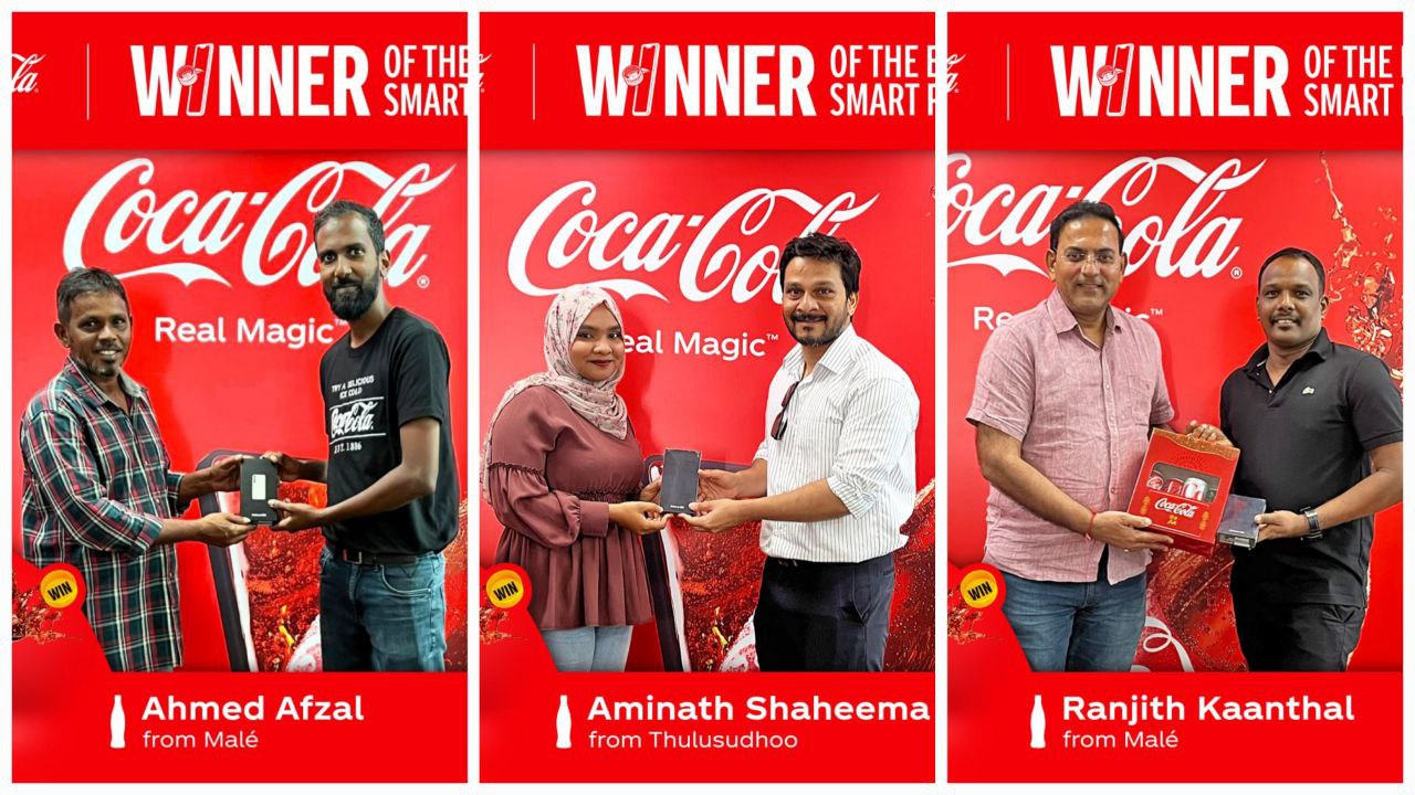 ކޮކާ-ކޯލާ މޯލްޑިވްސް ޕްރޮމޯޝަންގެ އެންމެ ފަހުގެ ނަސީބުވެރިން އިއުލާންކޮށް، އިނާމު ހަވާލުކޮށްފި