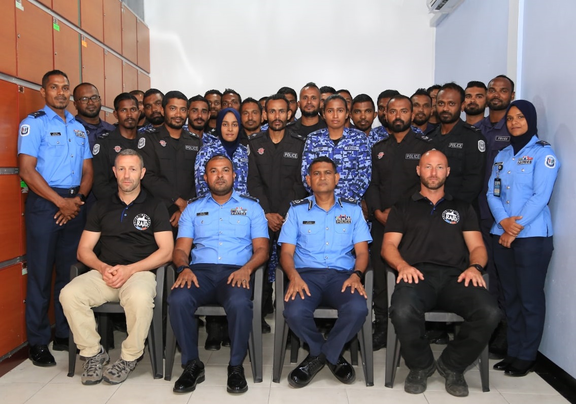 ފްރާންސް ފުލުހުންގެ ފަރާތުން ދިވެހި ފުލުހުންނަށް ހާއްސަ ތަމްރީނެއް ބާއްވައިފި