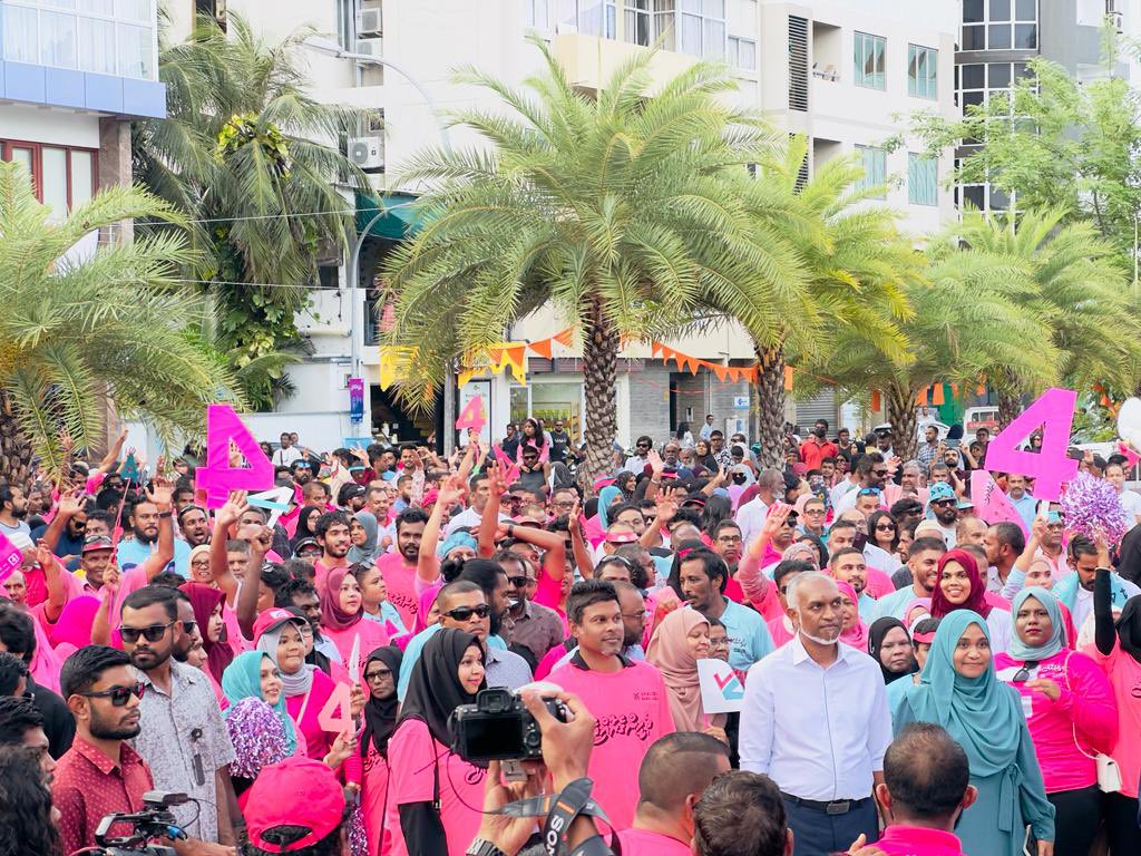މުއިއްޒުގެ ކާމިޔާބީ ފާހަގަކުރަން އިދިކޮޅު ކޯލިޝަނުން މިރޭ ހާއްސަ ރެލީއެއް ބާއްވަނީ