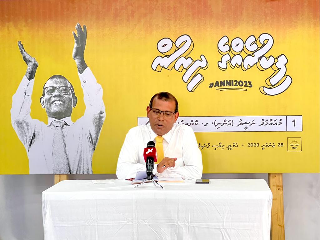 ރަނިންމޭޓަކަށް ހައްދަވާނީ އައްޑޫ ބޭފުޅެއްކަމަށް ރައީސް ނަޝީދު ވިދާޅުވެއްޖެ