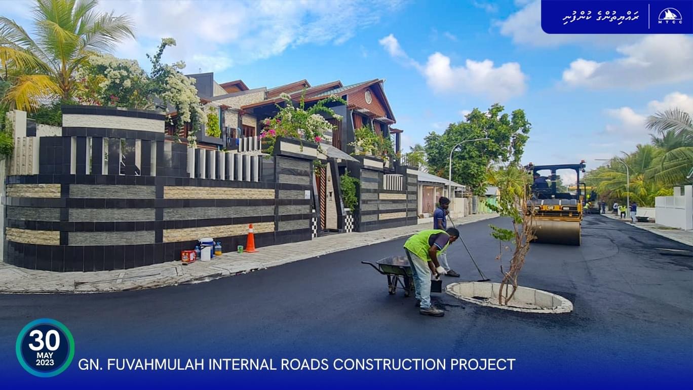 ފުވައްމުލަކު އެތެރޭގެ މަގުހެދުމުގެ މަސައްކަތުގެ ބޮޑުބައެއް ނިމިއްޖެ