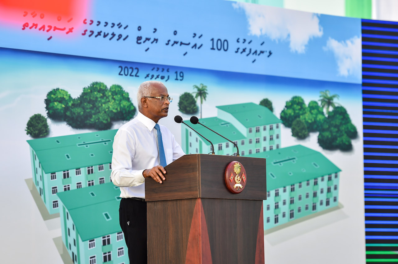 މިވަގުތު 14 ރަށެއްގައި 1575 ހައުސިންގ ޔުނިޓްގެ މަސައްކަތް ކުރިޔަށްދޭ - ރައީސް