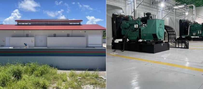 އޮޅުވެލިފުށީގެ އައު އިންޖީނުގެއިން ރަށަށް ކަރަންޓު ދީފި