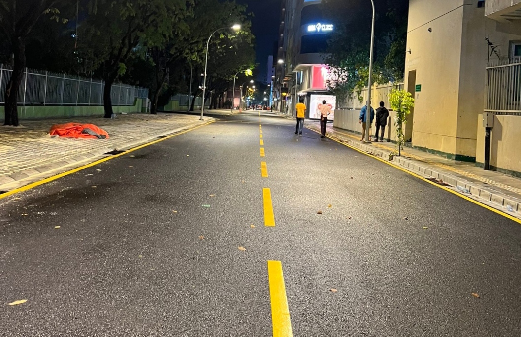 އަމީނީމަގުގައި ތާރު އަޅާފައިވާ ސަރަހައްދު އާއްމުންނަށް ހުޅުވާލައިފި