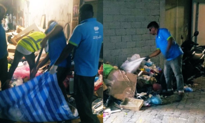 އިއްޔެ 46 ޓަނުގެ ކުނި މާލެއިން ނެގި