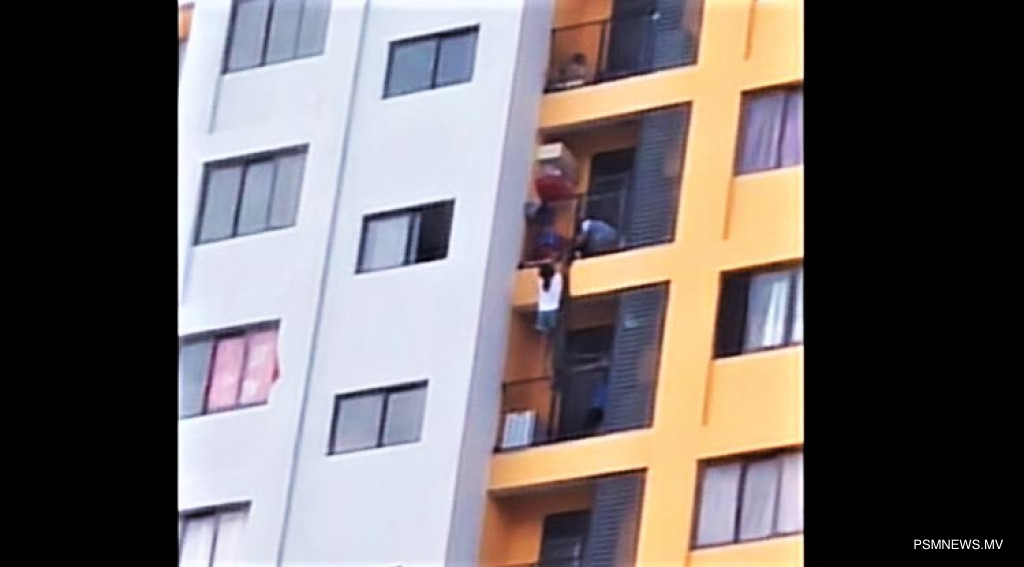 ހިޔާ ޓަވަރެއްގެ 13 ވަނަ ބުރިން ވެއްޓެން އުޅުނު ކުއްޖަކު ސަލާމަތްކޮށްފި