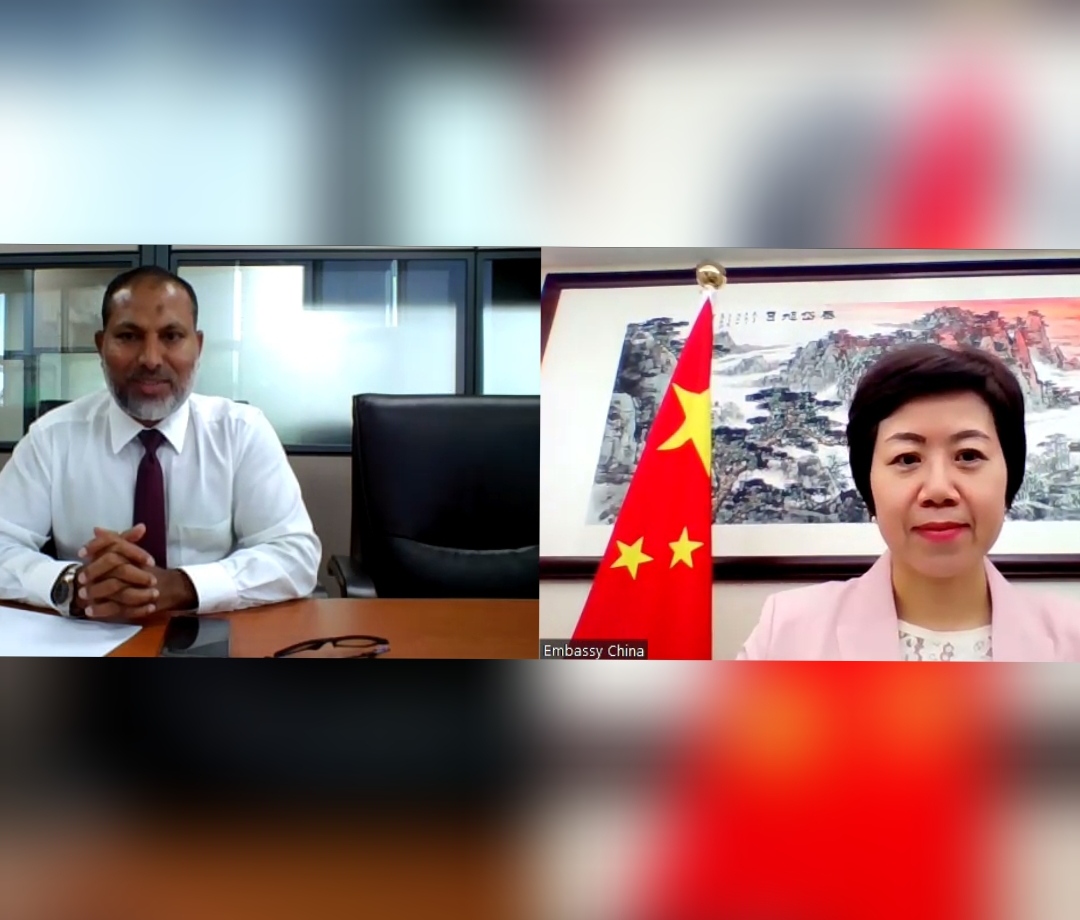 ހޯމް މިނިސްޓަރ ޗައިނާ ސަފީރާއި ބައްދަލުކުރައްވައިފި