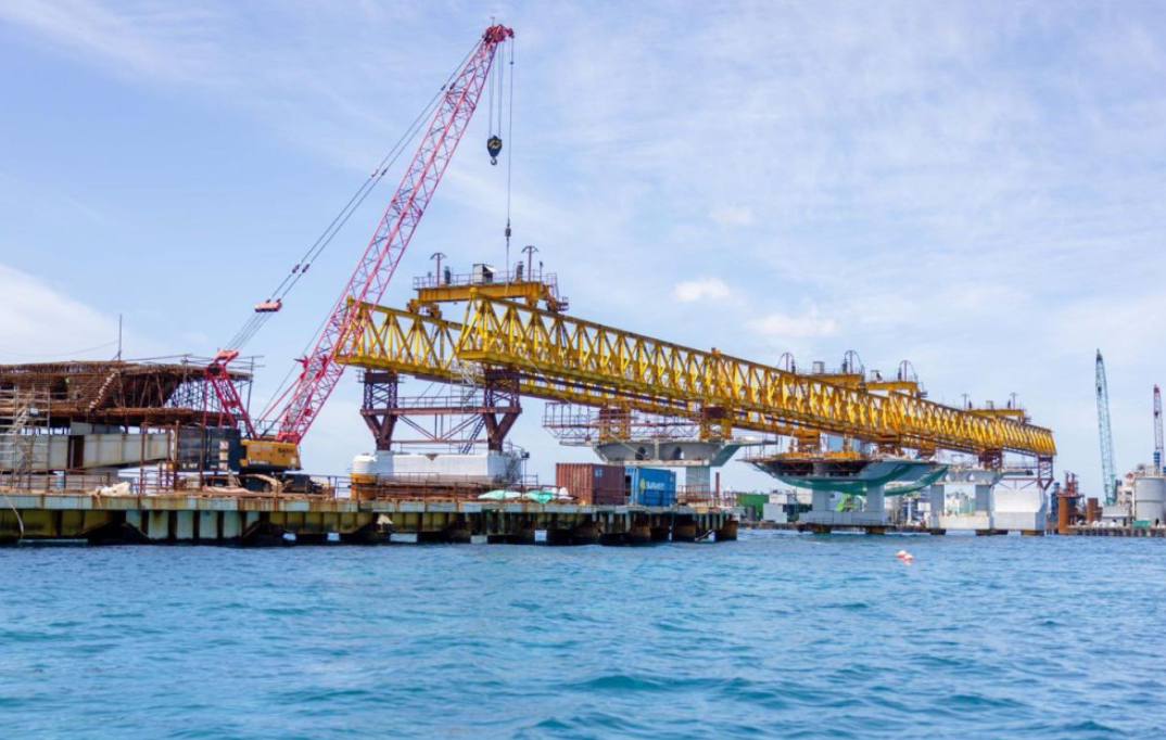 ތިލަމާލެ ބްރިޖް މަޝްރޫއުގެ 52 އިންސައްތަ މަސައްކަތް ނިމިއްޖެ