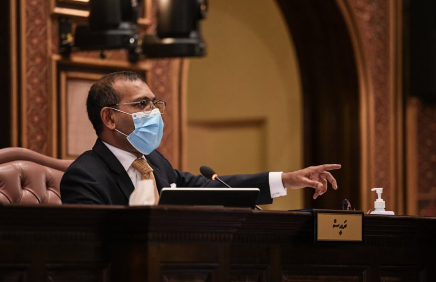 ރައީސް ނަޝީދު މާލެ ވަޑައިގެން ހުންނެވީ ކަރަންޓީނުގައި: މަޖިލިސް އިދާރާ