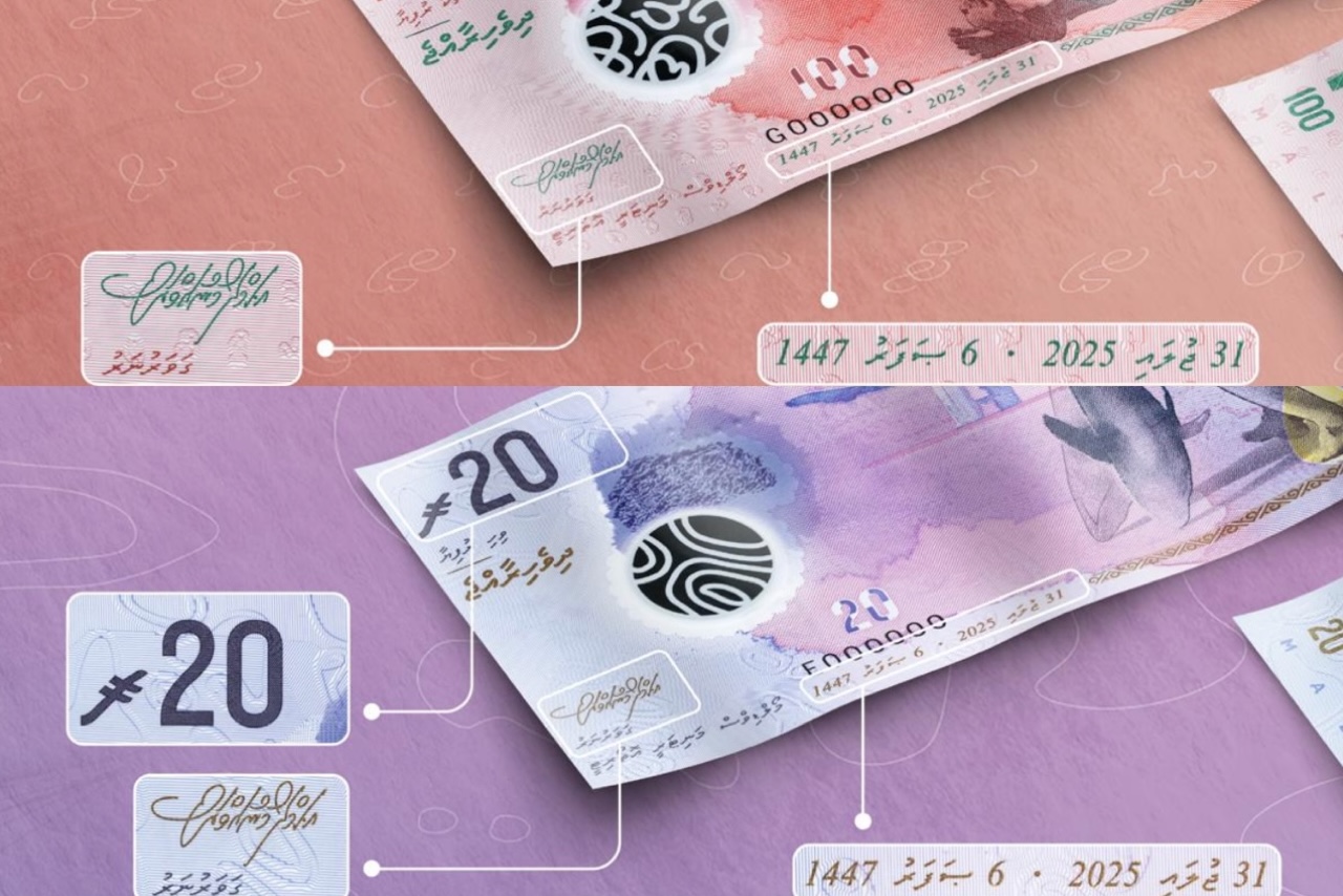 100 ރުފިޔާއާއި، 20 ރުފިޔާގެ އާ ނޫޓު ދައުރުކުރަން ފަށައިފި