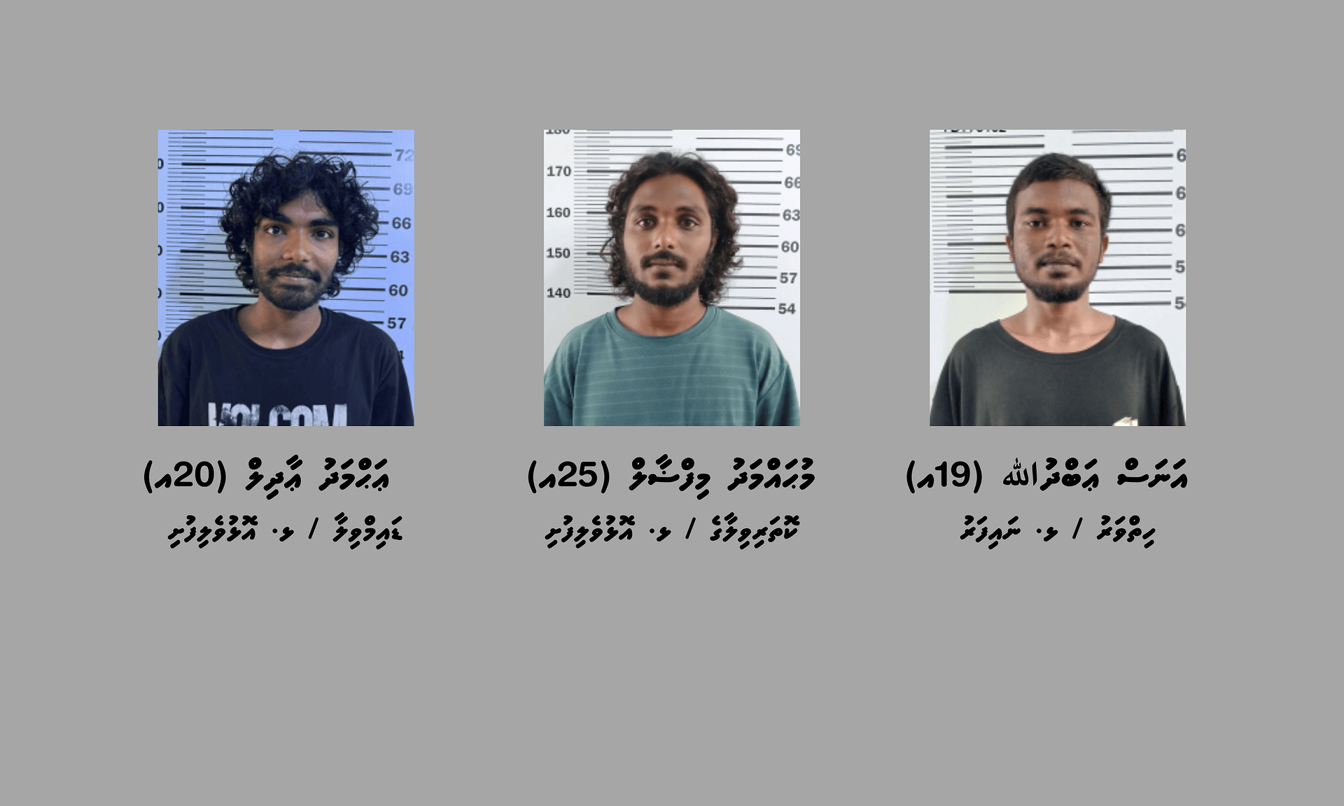 13 ގްރާމަށް ވުރެ ގިނަ މަސްތުވާތަކެއްޗާއެކު ޅ. އަތޮޅުން 3 ޒުވާނަކު ހައްޔަރުކޮށްފި
