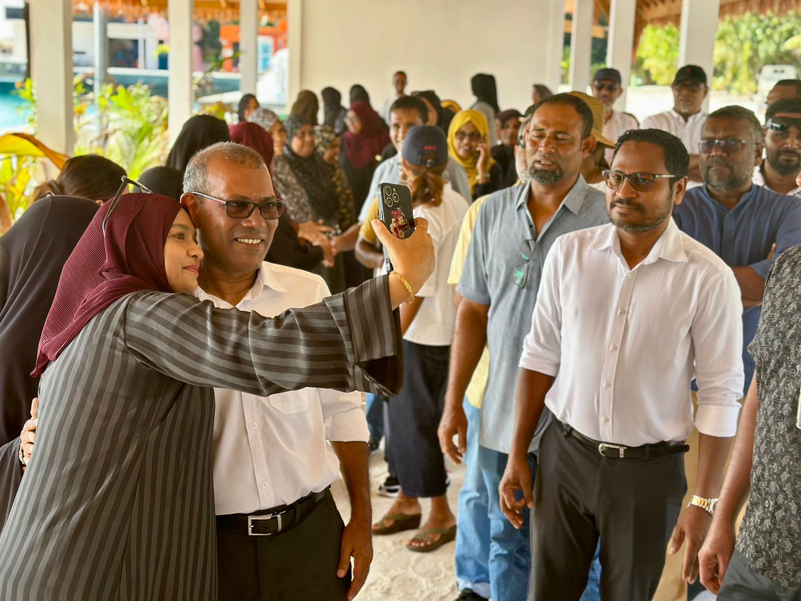 ރައީސް ނަޝީދަށް ތޮއްޑޫއިން ހޫނު މަރުހަބާއެއް ކިޔައިފި