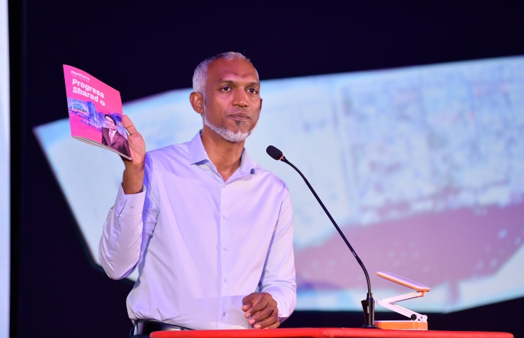 މިހާރު ކުރިއަށްގެންދާ ކެމްޕޭނަކީ ބަޔަކު އަޅުގަނޑުގެ މަސައްކަތަށް ހުރަސްއަޅަން ކުރާކަމެއް: މުއިއްޒު