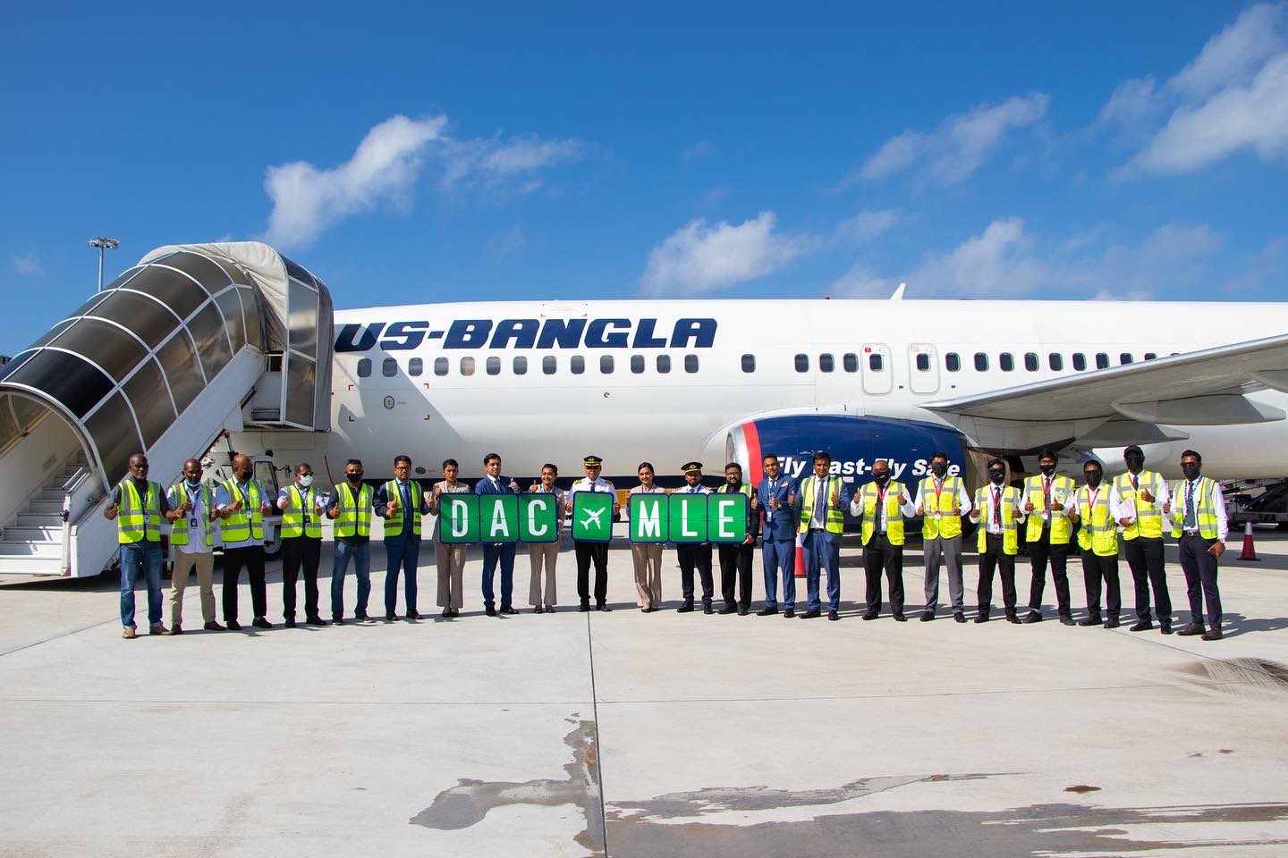 ޔޫއެސް ބަންގްލާ އެއަރލައިންގެ ދަތުރުތައް ރާއްޖެއަށް ފަށައިފި