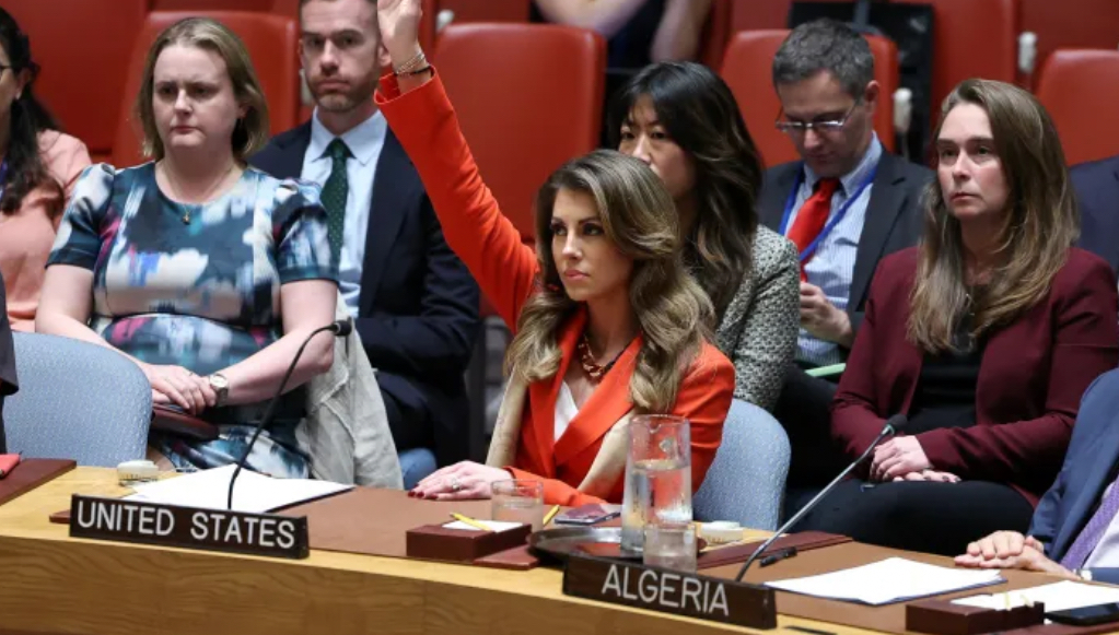 ޣައްޒާގެ ހަނގުރާމަ ހުއްޓާލުމަށް ގޮވާލައި ހުށަހެޅި ގަރާރު އެމެރިކާއިން އަނެއްކާވެސް ވީޓޯ ކޮށްފި