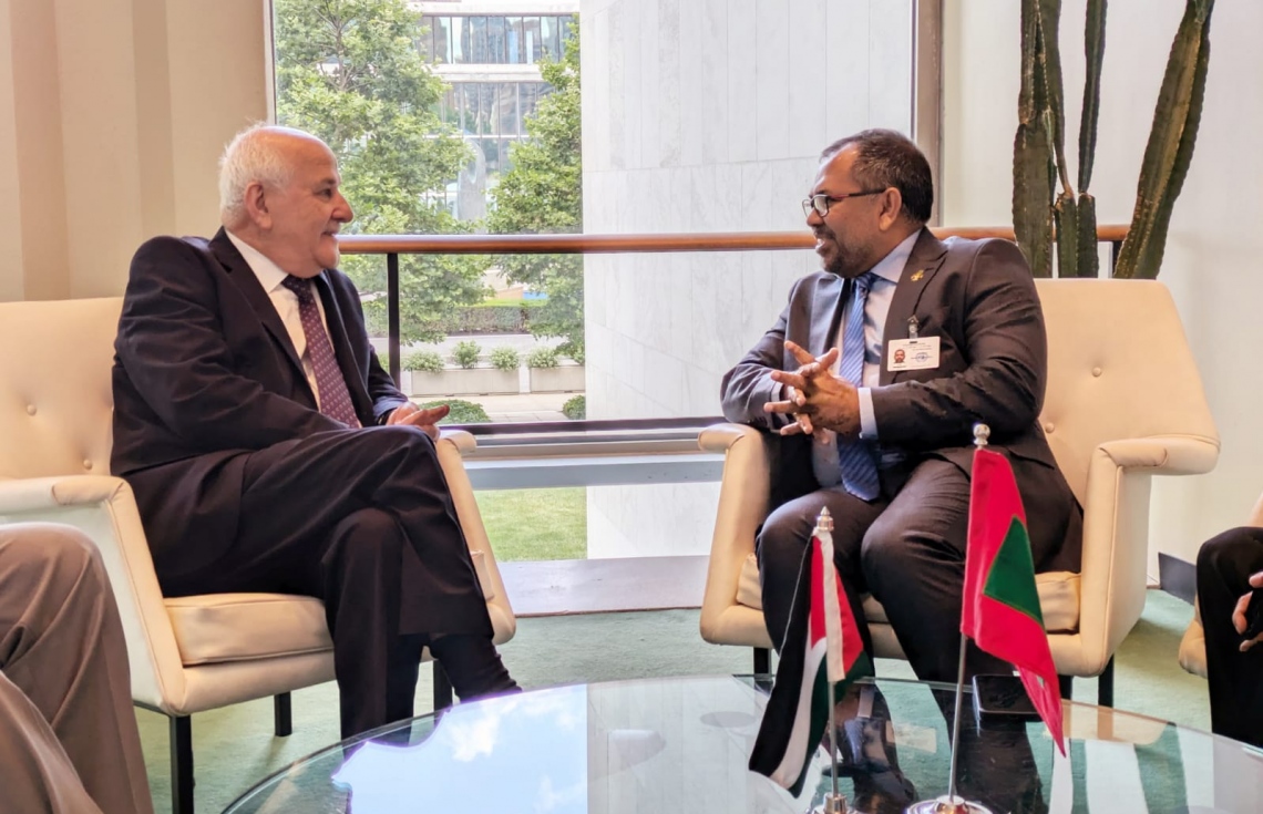 ފޮރިން މިނިސްޓަރު ފަލަސްތީނުން އދ. އަށް ކަނޑައަޅާފައި ހުންނަވާ ސަފީރާ ބައްދަލުކުރައްވައިފި