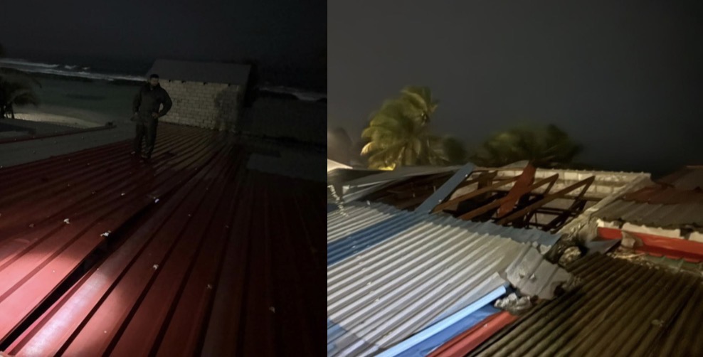ވިއްސާރައިގައި ގަދަވަޔާއެކު ހިތަދޫ ދެ ގެއެއްގެ ފުރާޅު އެއްލާލައިފި