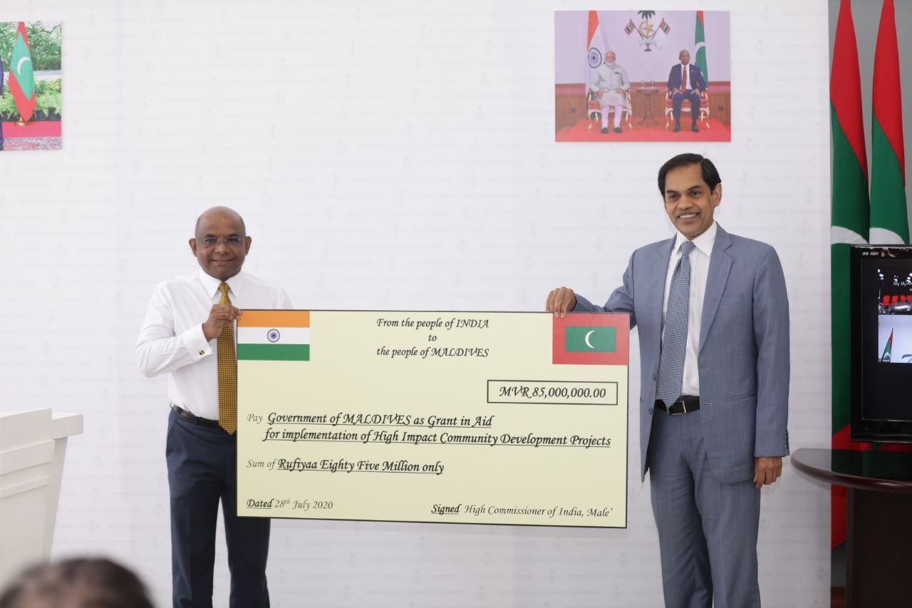 އައްޑޫ ސިޓީގެ 9 މަޝްރޫއަކަށް އިންޑިއާ އިން 85 މިލިއަން ރުފިޔާ ދީފި