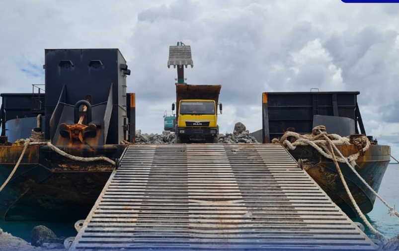 ނެއްލައިދޫ ގޮނޑުދޮށް ހިމާޔަތްކުރުމުގެ މަސައްކަތަށް ބޮޑުހިލައިގެ ފަހު ޝިޕްމަންޓް