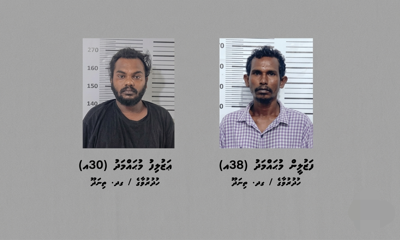 ގދ. ތިނަދޫއިން ގިނަ އަދަދެއްގެ މަސްތުވާތަކެއްޗާއެކު ދެ މީހަކު ހައްޔަރުކޮށްފި