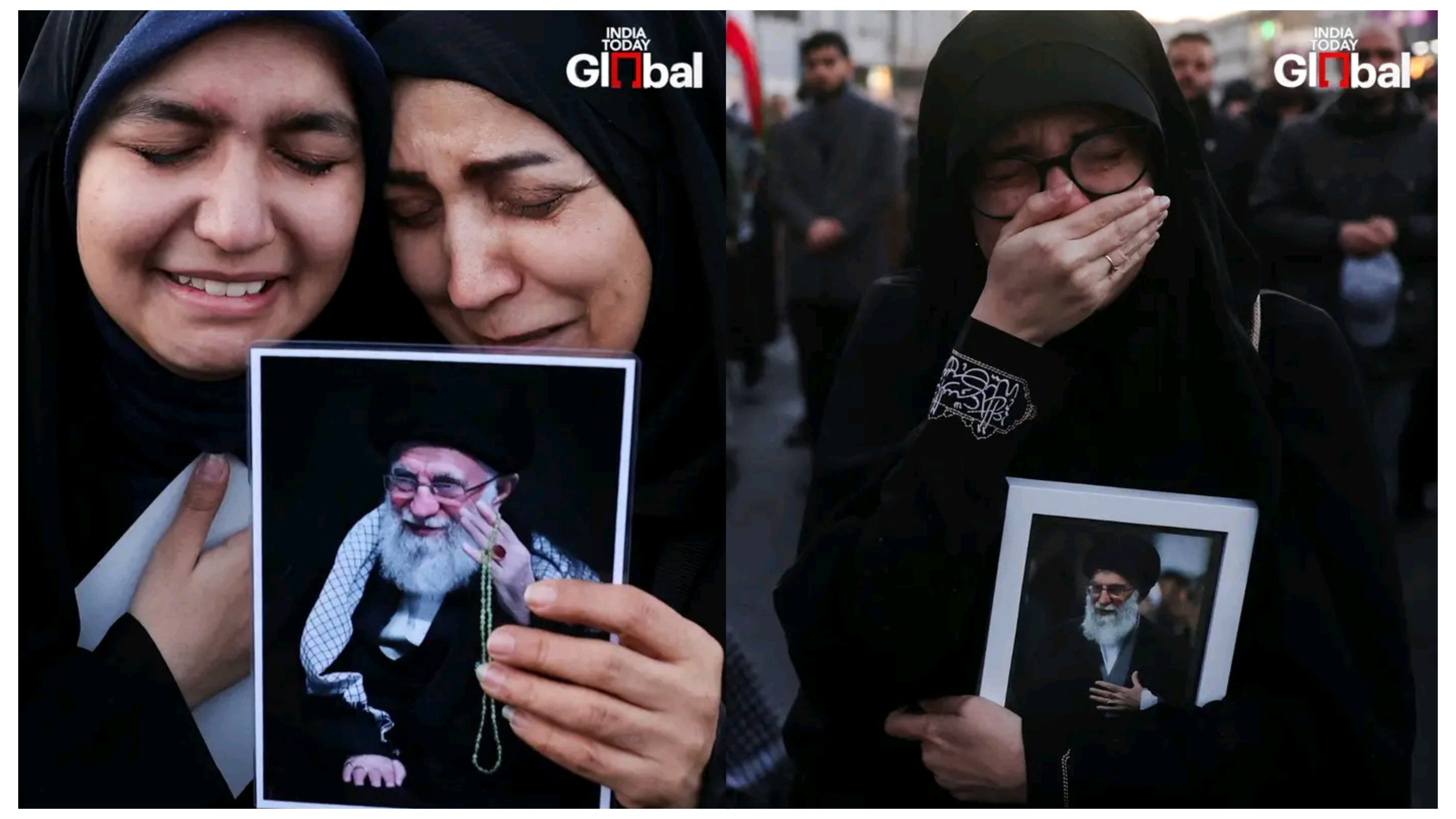 ޚާމަނާއީ އަވަހާރަވުމާއެކު ތެހެރާންގެ މަގުތަކަށް އާންމުން އެއްވެ ހިތާމަ ފާޅުކުރަން ފަށައިފި