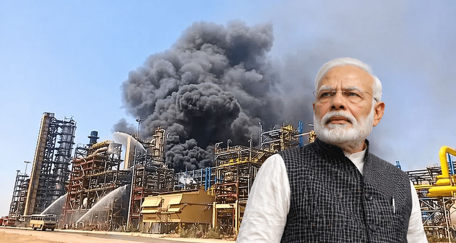 ނަރެންދުރަ މޯދީ ދިއުމުގެ އެއް ދުވަސް ކުރިން ރިފައިނަރީ ގައި ރޯވެއްޖެ