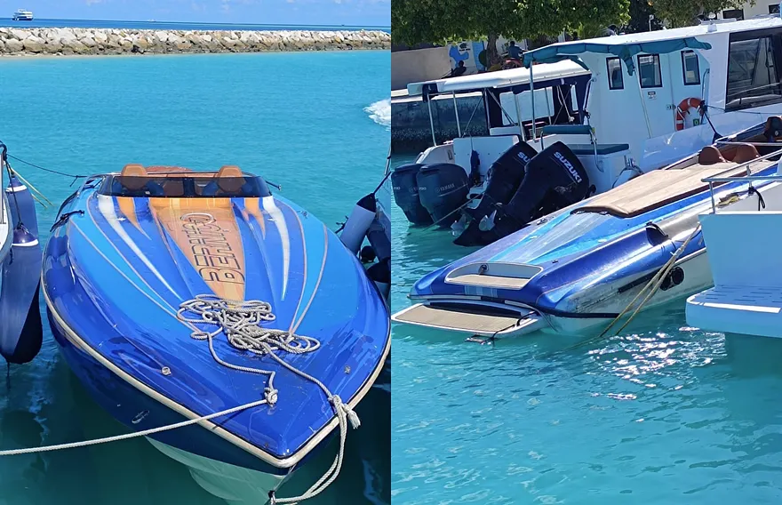 ފެލިދޫ ކައިރިން ލޯންޗެއް ބަންޑުން ޖަހާލުން؛ ކަނޑު އަޑިން އިންސާނެއްގެ އަތެއް ފެނިއްޖެ